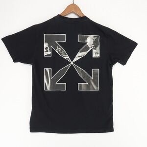 Off-White Caravaggio Arrows T-Shirt Mens M Black Graphic Print Short Sleeve